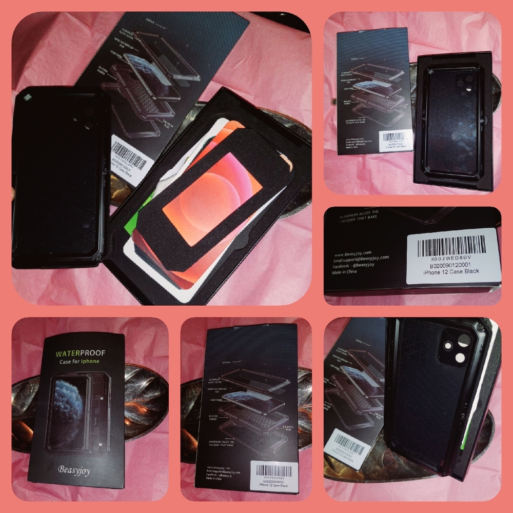 🤑3 Beasyjoy iPhone 12Pro Heavy Duty Waterproof Case w/Built-in Screen Protecto